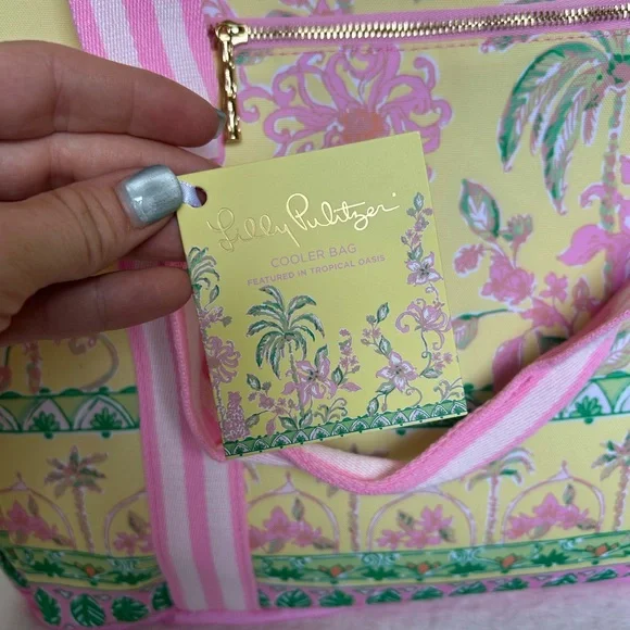 Lily Pulitzer Insulated Cooler Picnic Beach Bag NWT - Picture 8 of 11